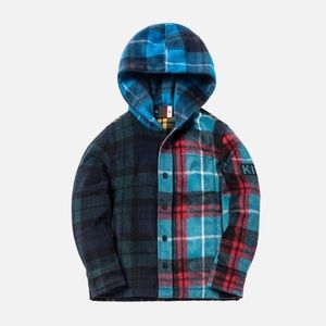 NWT Kith Kids Combo Plaid Flannel Shirt- Multi
